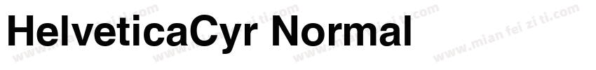 HelveticaCyr Normal字体转换